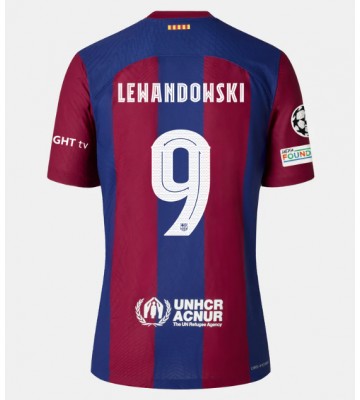 Barcelona Robert Lewandowski #9 Hemmatröja 2023-24 Kortärmad